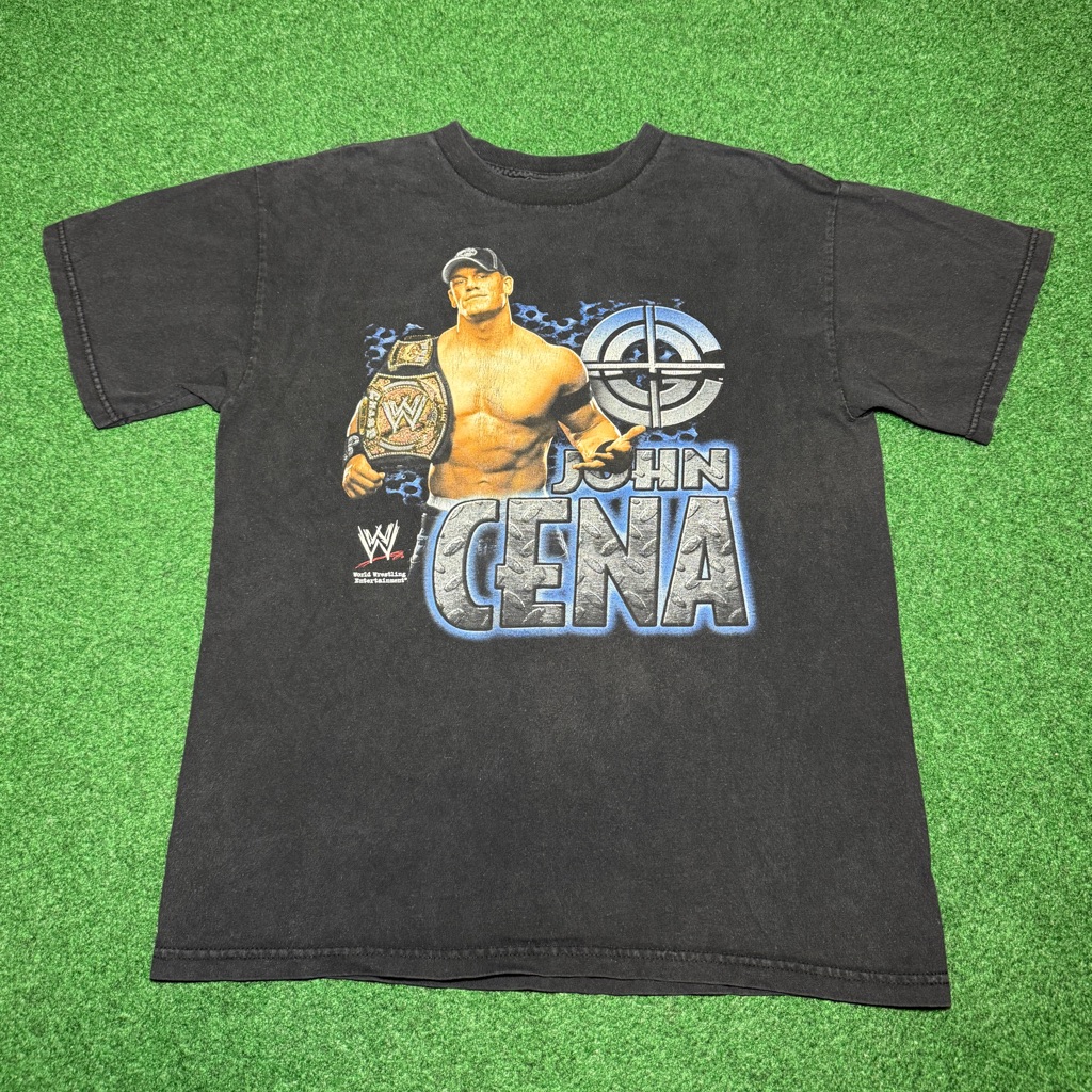 Vintage Y2k John Cena Wwe TShirt Ruthless Agression Era Small Wrestling